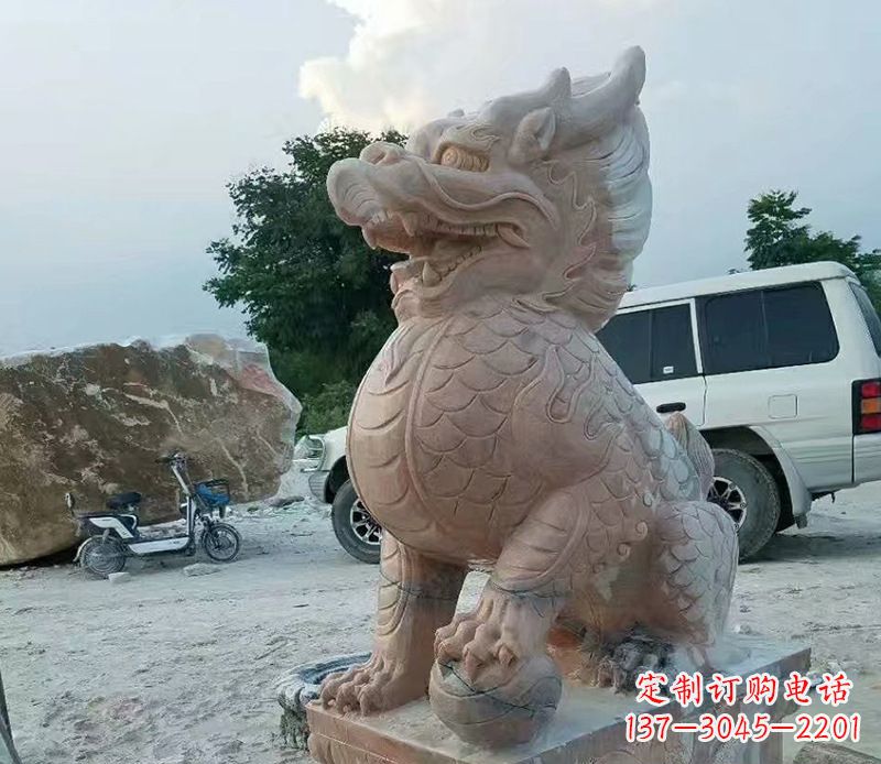 太原麒麟雕塑象征传统文化的精灵