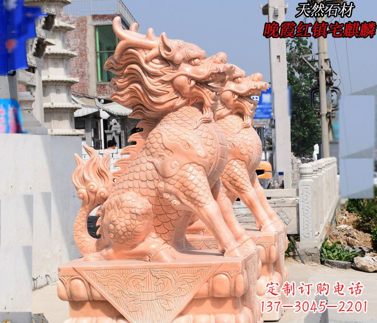 太原麒麟雕塑——美丽的晚霞之赞