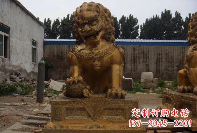 太原静谧的狮子雕塑精美的工艺与精神传承