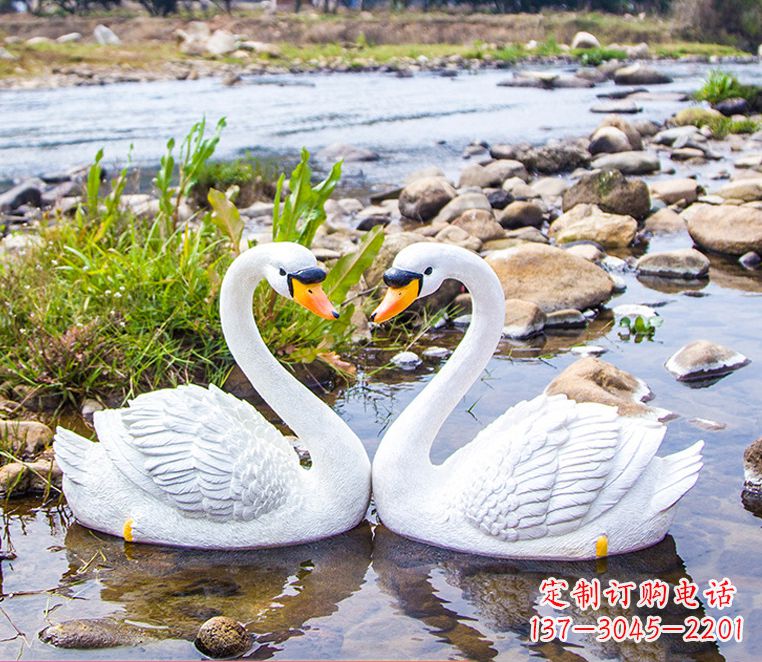 太原“美丽的天鹅雕塑,点缀景观装饰”