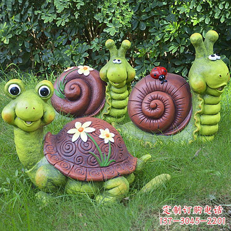 太原蜗牛雕塑——精致的草坪小动物装点
