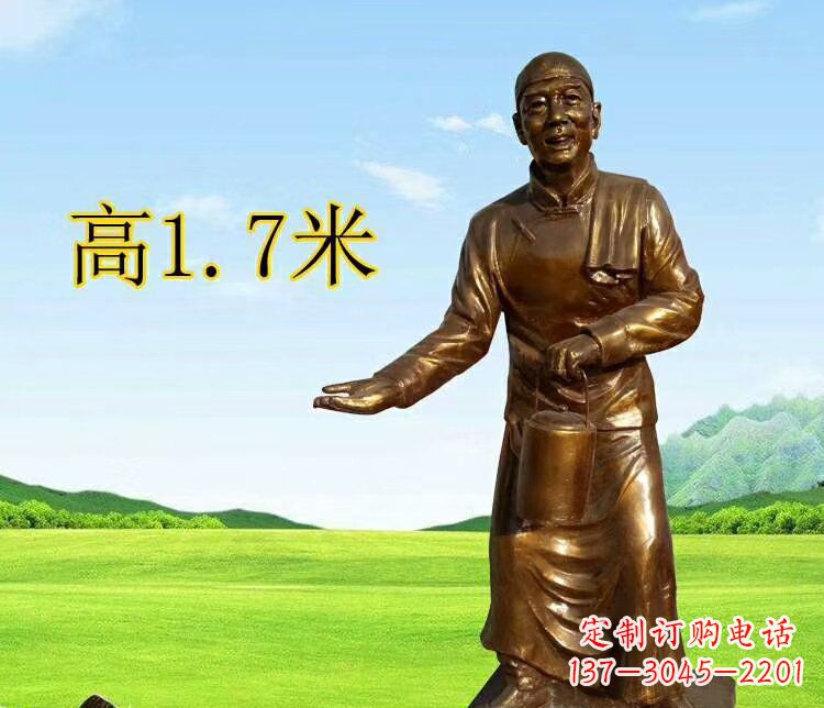 太原店小二雕塑传承经典艺术