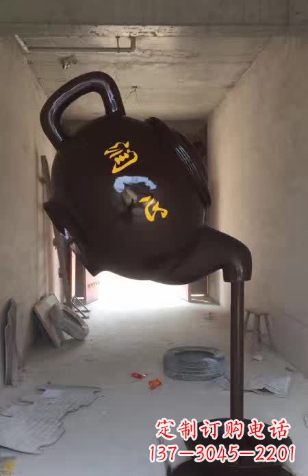 太原茶壶景观铜雕