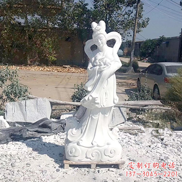 太原嫦娥奔月汉白玉精美雕像
