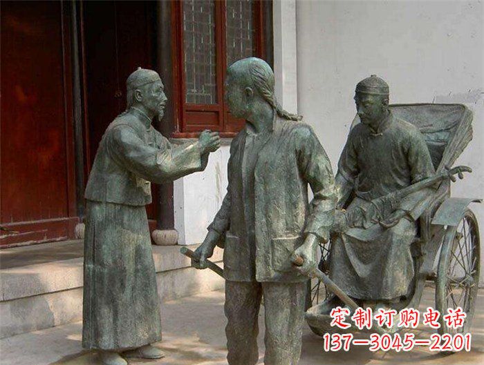 太原车夫之雕古代人物铜像
