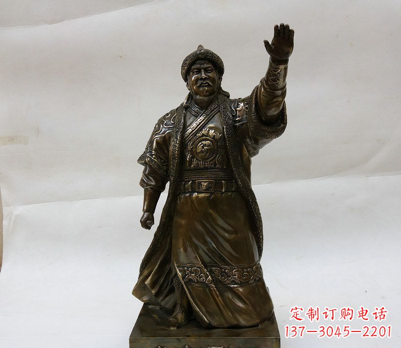 太原成吉思汗源自铜雕的传奇人物