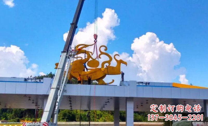 太原精美不锈钢龙雕塑,点缀城市之美