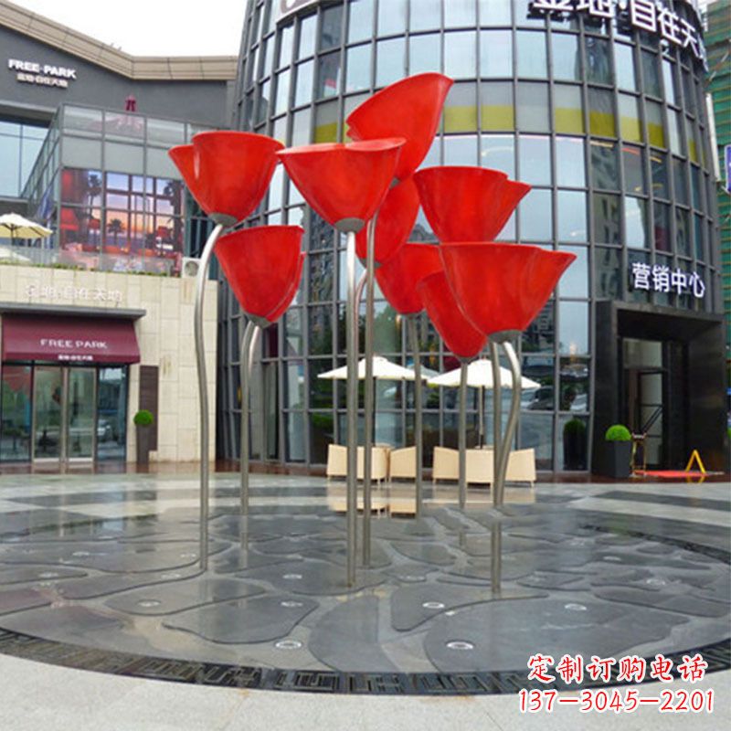 太原玫瑰雕塑点缀城市景观的绚烂之美