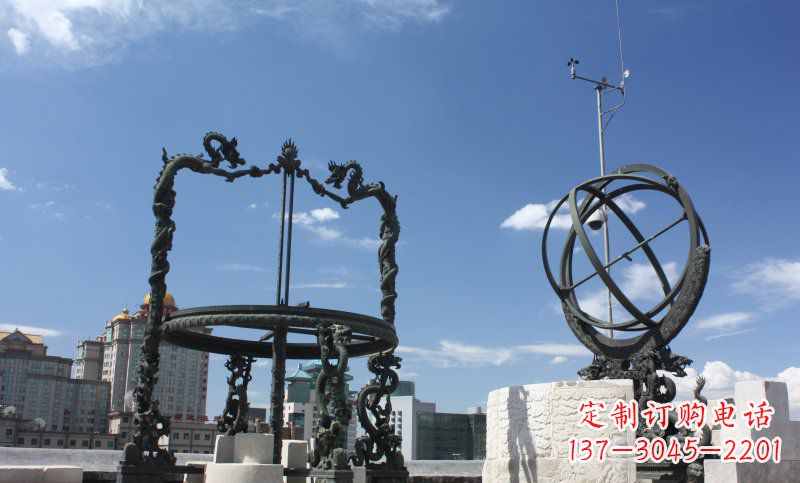 太原浑天仪雕塑,见证着城市的历史