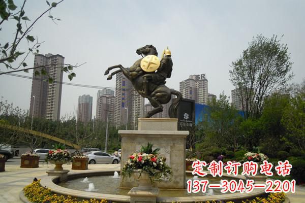 太原铸造城市象征——铜马战士雕塑