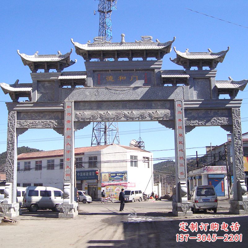太原中国古代的牌楼雕塑——传承着历史文化的精髓