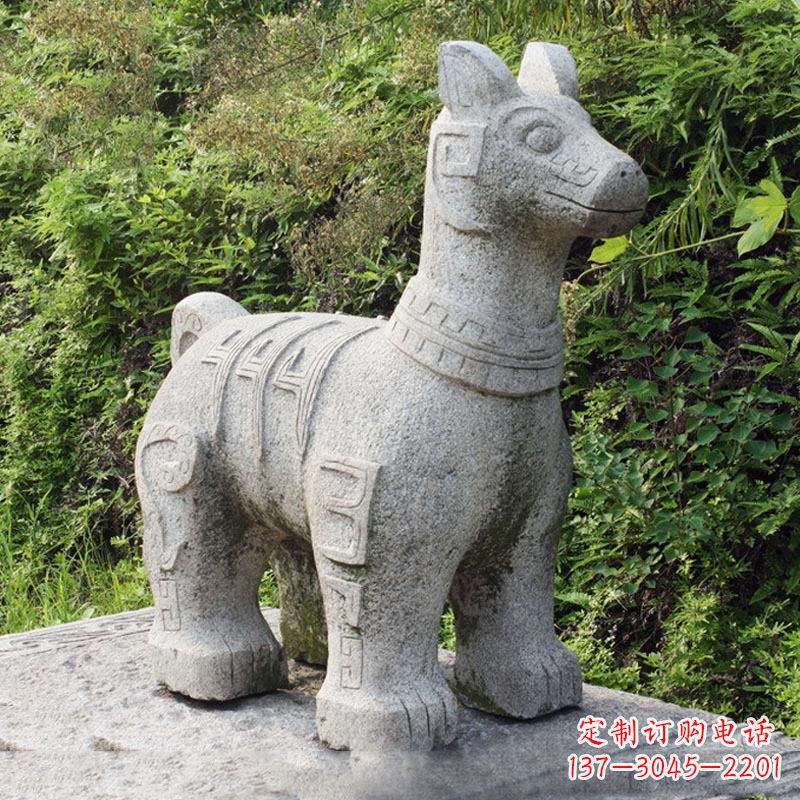 太原抽象大理石生肖狗石雕摆件