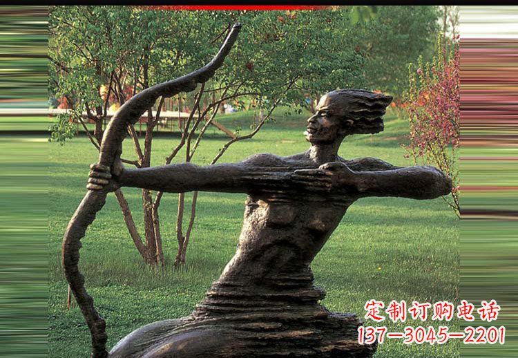 太原抽象后羿射日铜雕