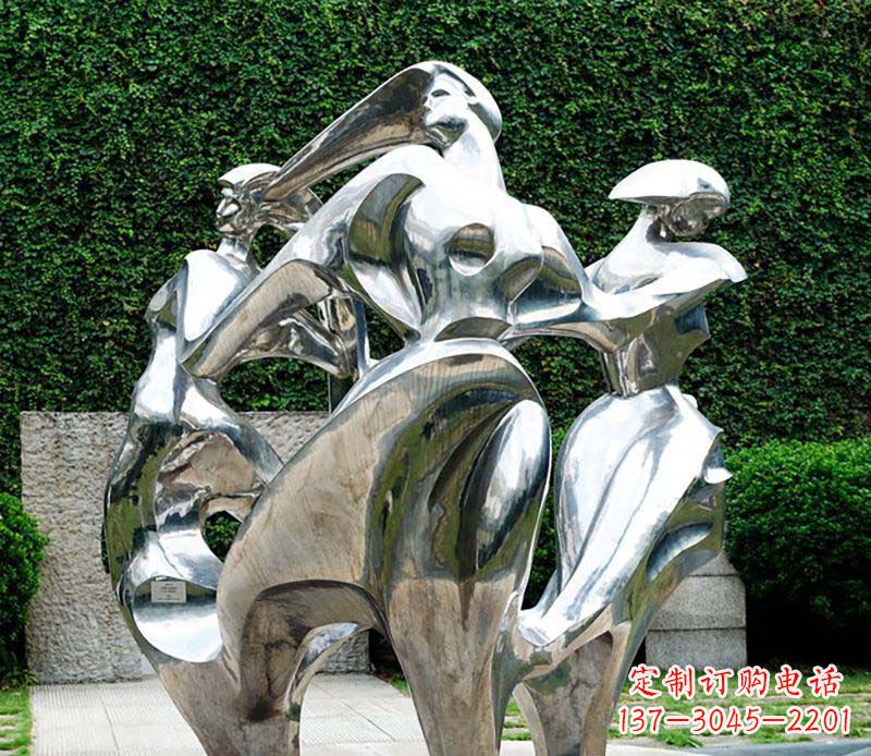 太原抽象女性的魅力不锈钢景观雕塑
