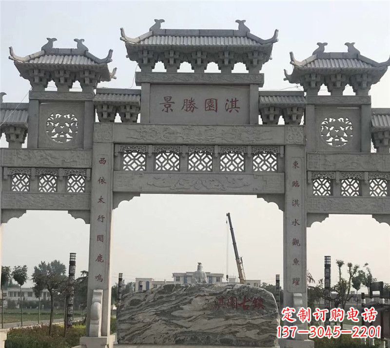 太原中国传统石牌坊雕塑