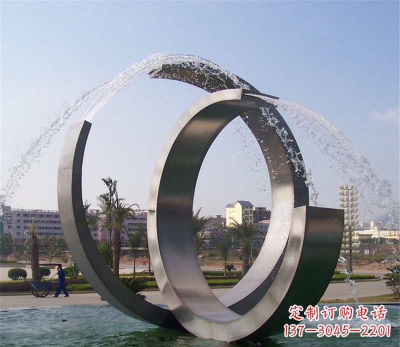 太原精美的不锈钢喷泉雕塑