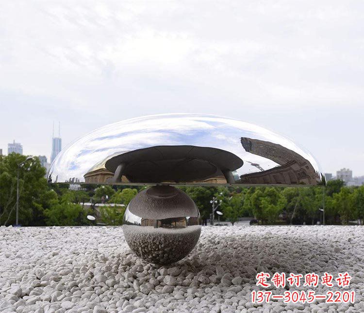 太原蘑菇的梦想——不锈钢雕塑