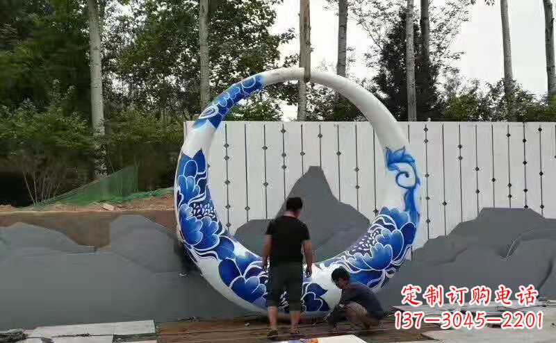 太原创意月亮雕塑广场雕塑户外摆件