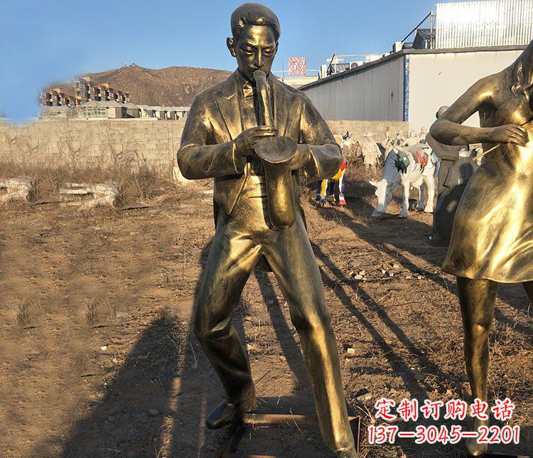 太原铜雕萨克斯风音乐人物