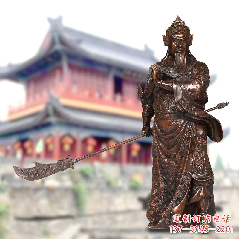 太原关公铜像千秋英雄的传奇
