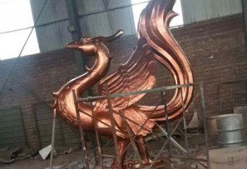 太原朱雀神兽纯铜陵光神君雕塑