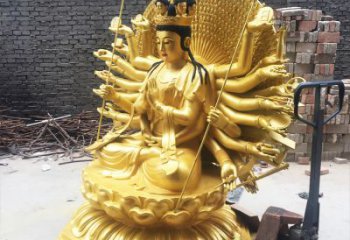 太原精美纯铜千手观音雕塑