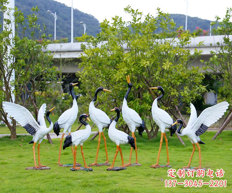 太原仙鹤雕塑传承中国文化精髓