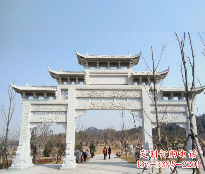 太原“村口三门石雕牌楼”——悠久历史的见证