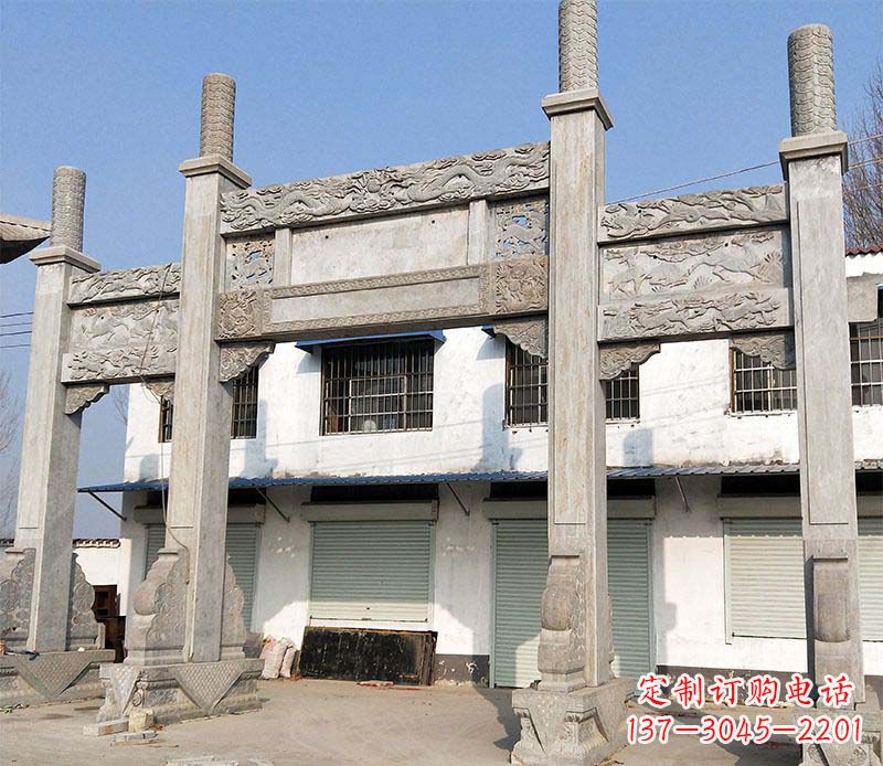 太原石牌坊雕塑——传承中国传统文化