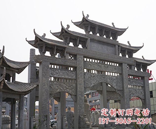 太原牌坊石雕传承传统文化的艺术精品