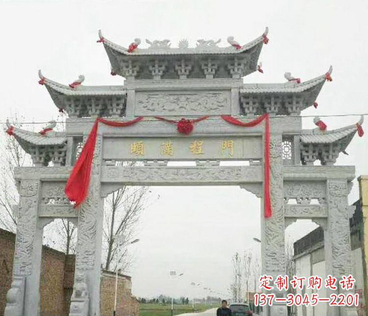 太原牌坊雕塑纪念历史,传承文化
