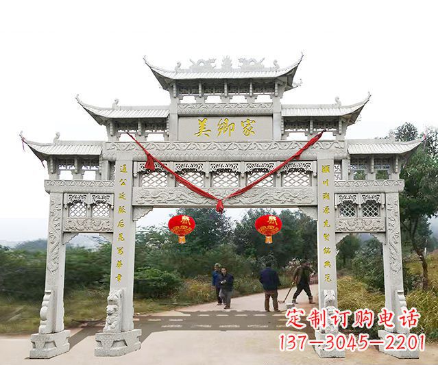 太原牌坊雕塑珍贵的传统文化