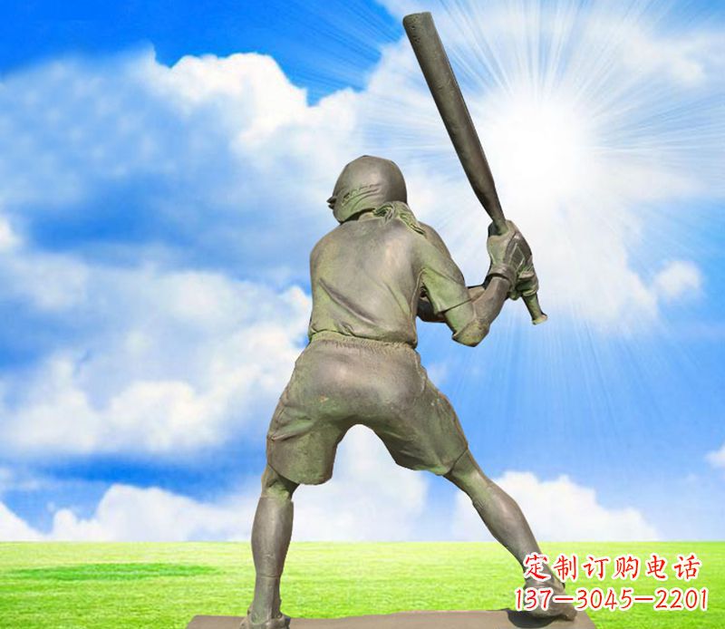 太原纪念棒球精美的棒球雕塑