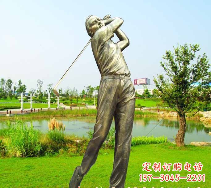太原高尔夫球雕塑把高尔夫运动熔铸成艺术