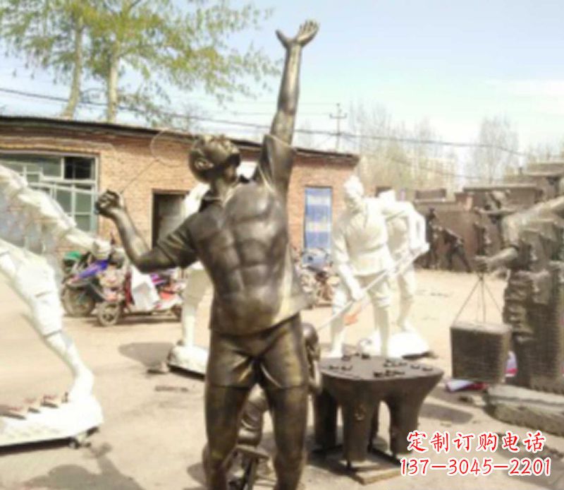 太原羽毛球雕塑传承运动精神