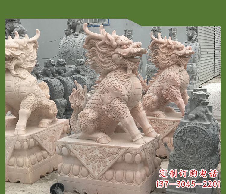 太原大理石踩球麒麟——传承古代神话的雕塑