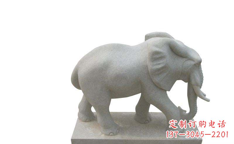 太原大象雕塑大理石大象公园的精美艺术