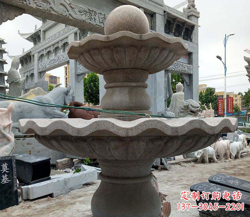 太原大理石多层喷泉石雕