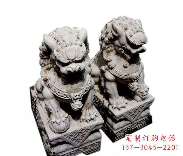 太原大理石仿古石狮子雕塑