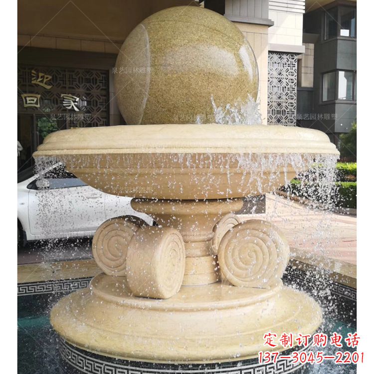 太原大理石风水球雕塑传承古老文化的象征