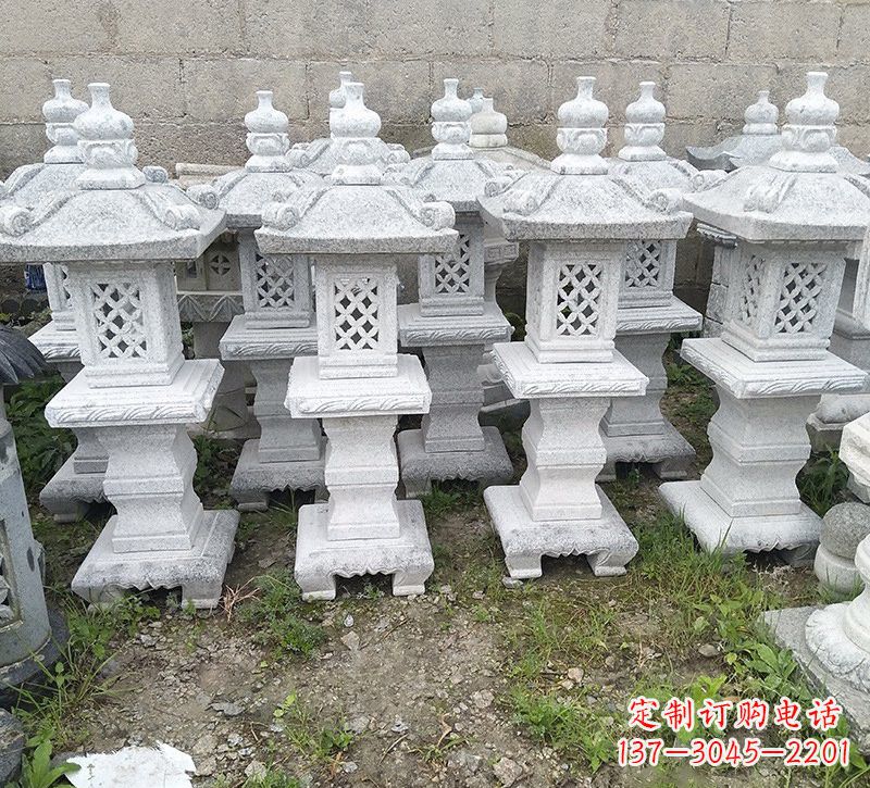 太原精美大理石石灯雕塑