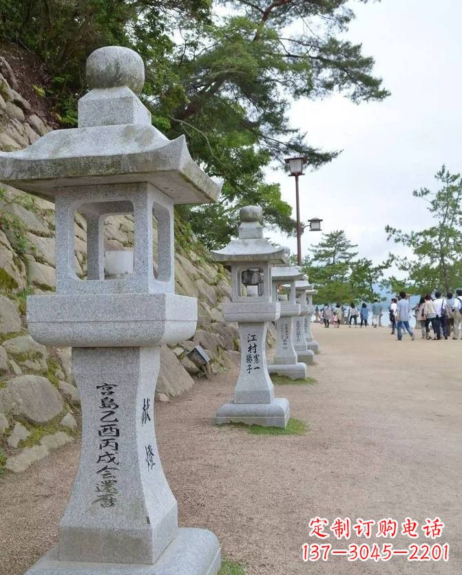 太原精美古典大理石宫灯雕塑