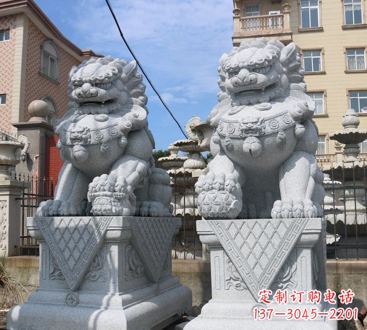 太原大理石狮子雕塑,助您拥有完美的家居装饰
