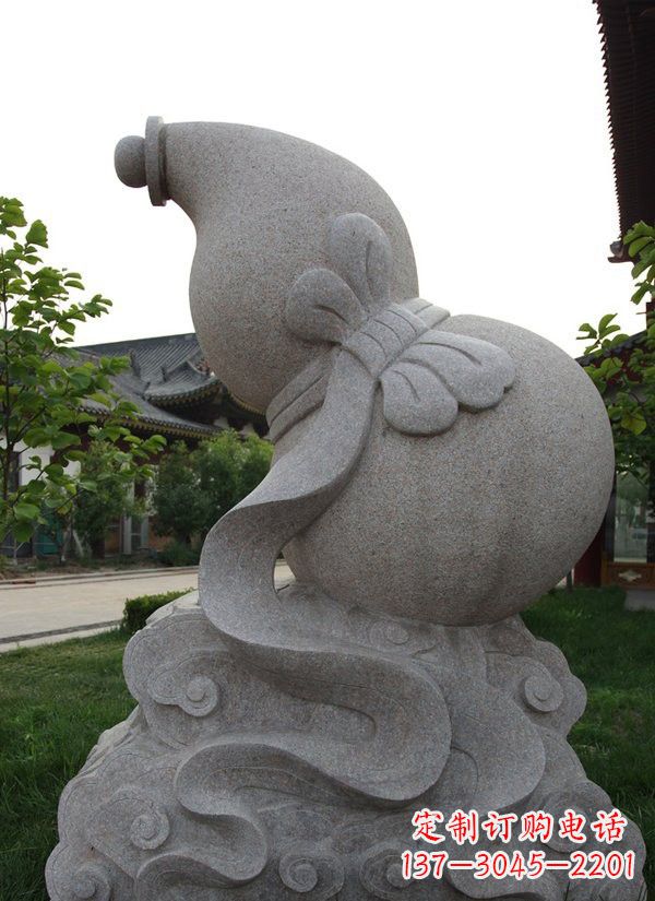 太原中领雕塑大理石葫芦雕塑构筑完美建筑
