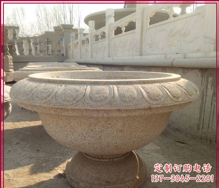 太原大理石花盆雕塑