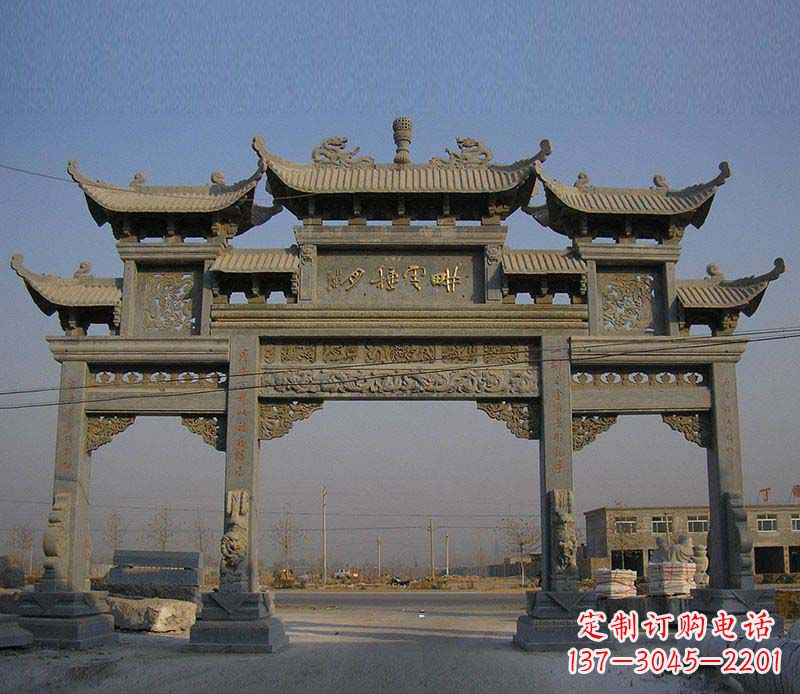 太原大理石牌楼雕塑定制