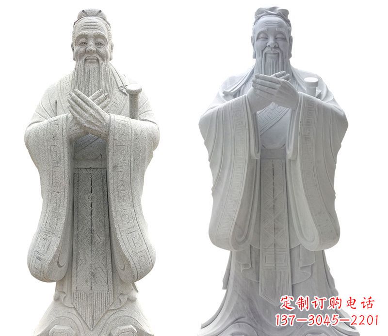太原大理石孔子行教像古代名人石雕