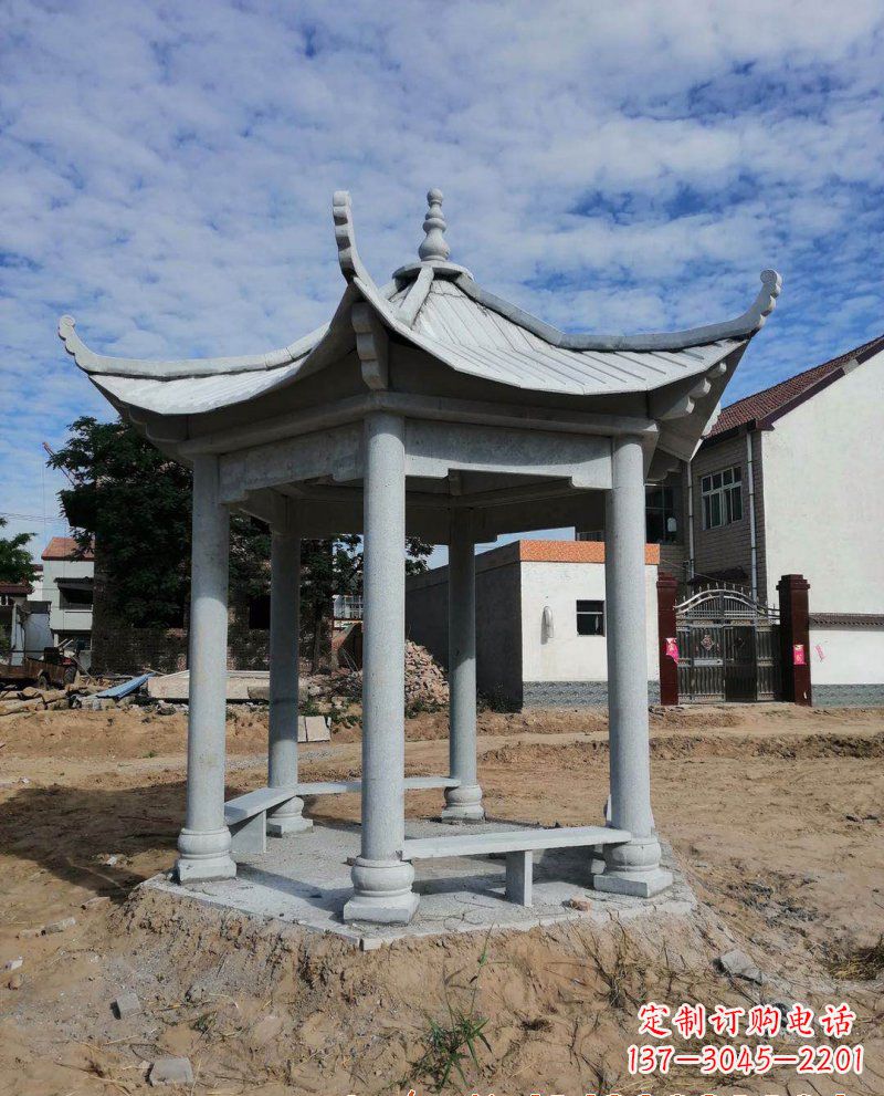 太原典雅大理石凉亭雕塑