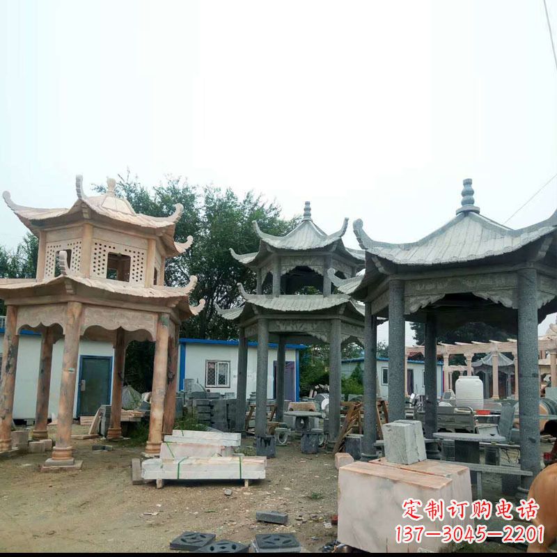 太原精美大理石凉亭雕塑