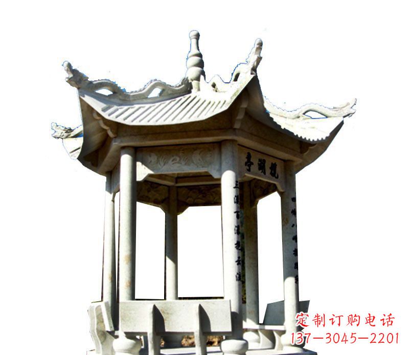 太原大理石凉亭石雕,历史韵味浓郁